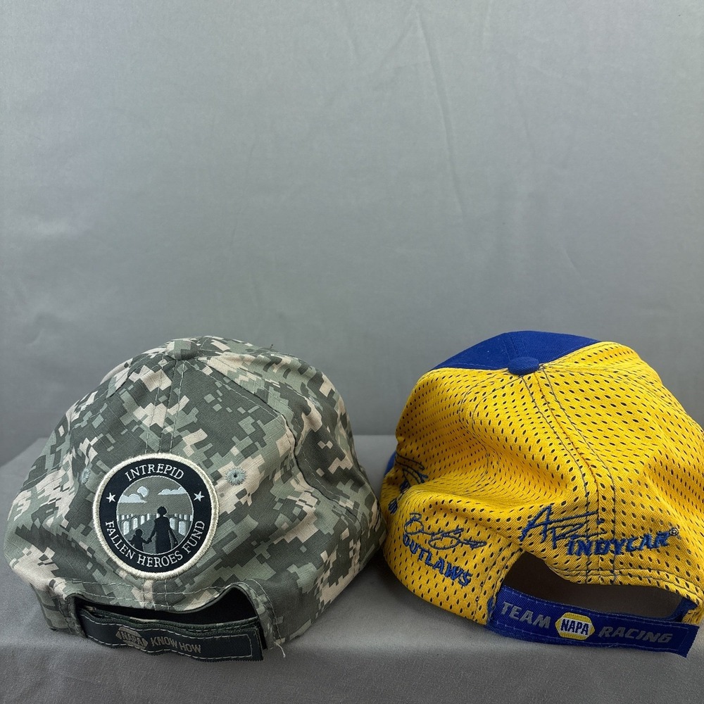 Lot of 2 Napa Racing Strapback Hats NASCAR IndyCar Camo Mesh - Picture 5 of 8